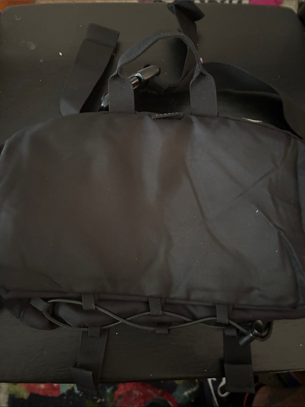 Supreme Black Fanny Pack with White Logo Accents - Picture 4 of 6